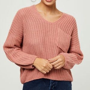 Mauve Pocket Sweater PacSun Size L